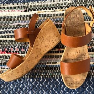 Kork-Ease Cork Strap Wedges